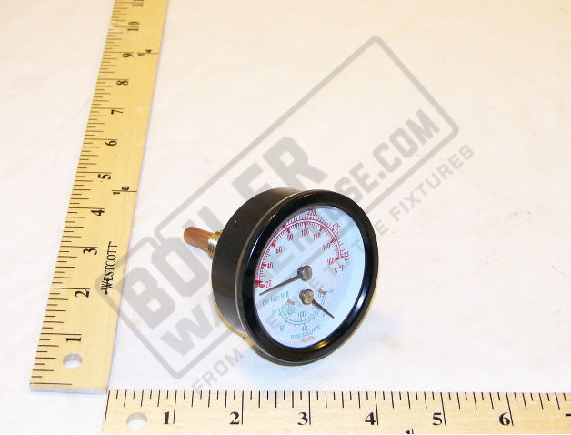 Burnham Boiler Temperature & Pressure Gauge | Products | BoilerWAREhouse